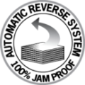 System 100% Jam Proof - w przypadku zaklinowania papieru funkcja reverse automatycznie uruchamia noże w przeciwnym kierunku i wycofuje niszczone dokumenty.